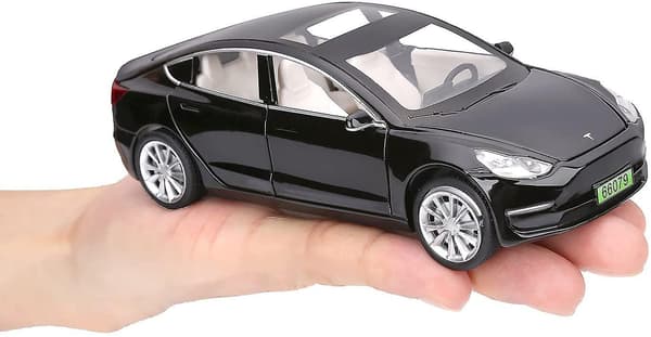 Model 3 painevalettu metalliauto lelu lapsille Black