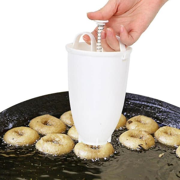 Plastic Manual Doughnut Machine Lightweight Fry Donut Maker Diy Baking Tool Milking Machine 1pc
