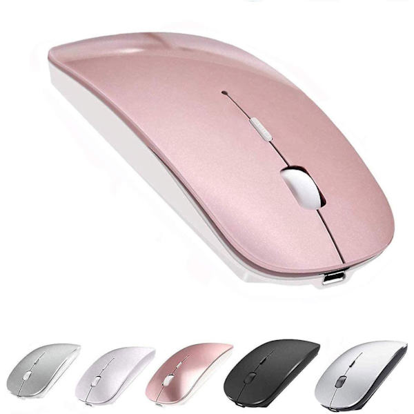 Rechargeable Bluetooth Wireless Mouse For Macbook/macbook Air/pro/ipad Rose Gold
