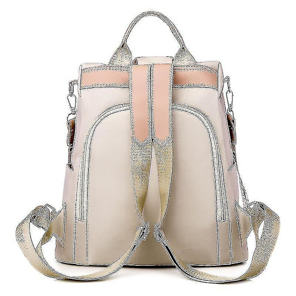Women Fashion Embroidery Backpack Blue- Aespa