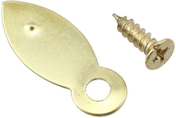 100pcs Golden Picture Frame Flat Turn Buttons 8 X 22mm With Mounting Screws