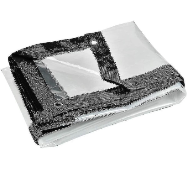 Perforeret Vandtæt presenning, Transparent, Foldbar 2x3m
