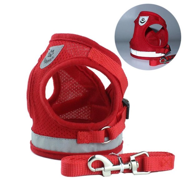 Cat Harness, Cat Harness Escape Proof Red XS