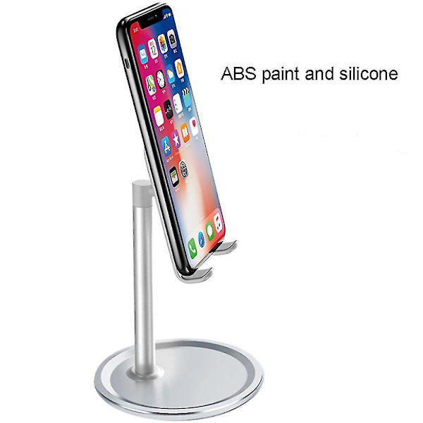 Metallinen Pöytäteline Matkapuhelimelle, Laiska Ipad Tablettitietokone An k7Silver