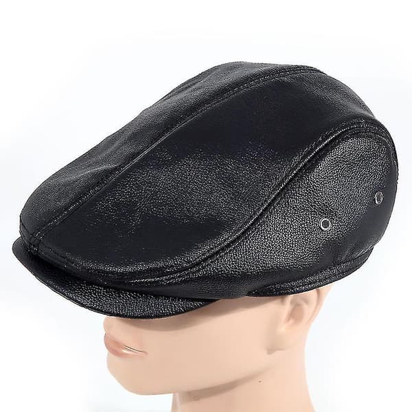 Cowskin Leather Hat-adults Cowhide Adjustable Genuine Leather I