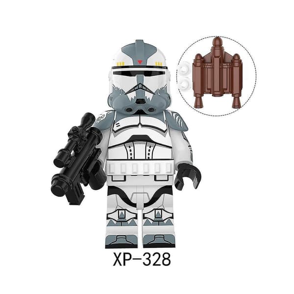 8 stk. Star Wars-serie Storm Clone Corps Guards Puslespill Byggekloss Leker