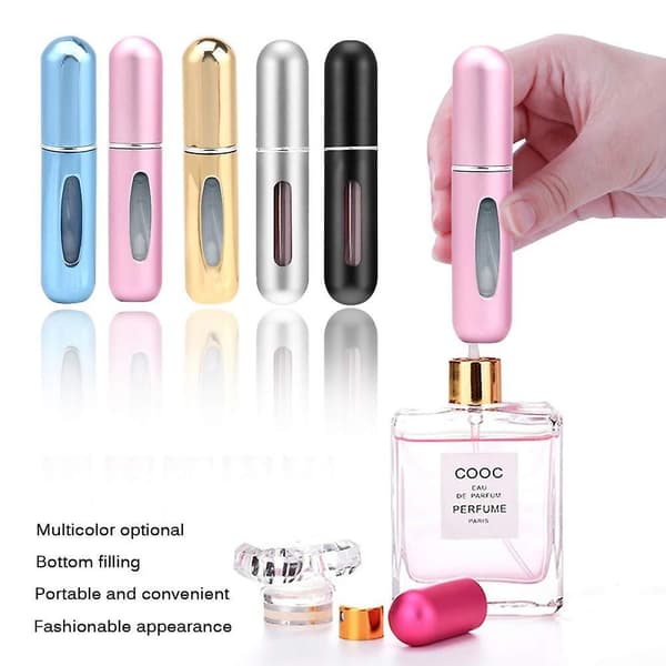 5 Pcs 5ml Perfume Atomizer, Portable Refillable Perfume Bottles