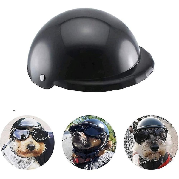 Dog Helmet Goggles Set Pet Helmet Sunglasses Dogs Adjustable Dog Motorcycle Safety Hat S