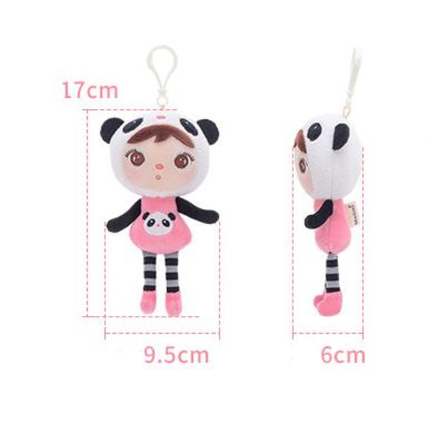 Cartoon Candy Plush Doll Backpack Pendant 17cm Light red