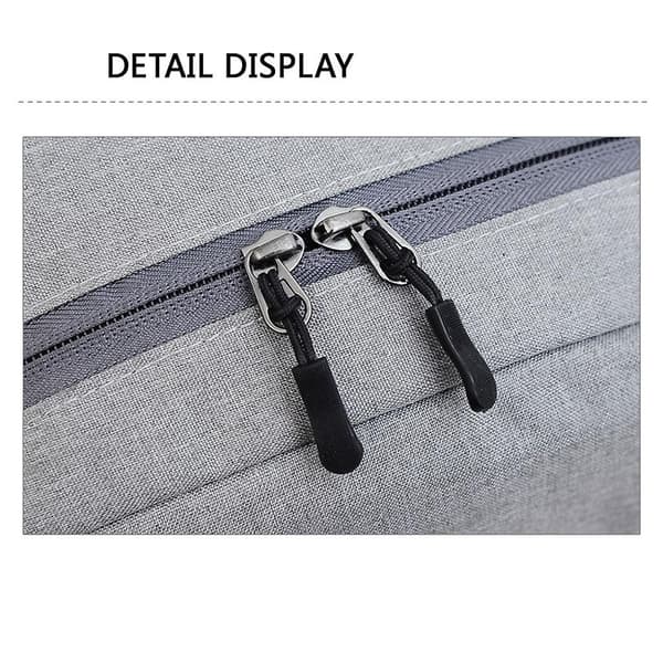 Portable School Backpack Large Capacity Laptop Bookbag For Student Men Boys Gray