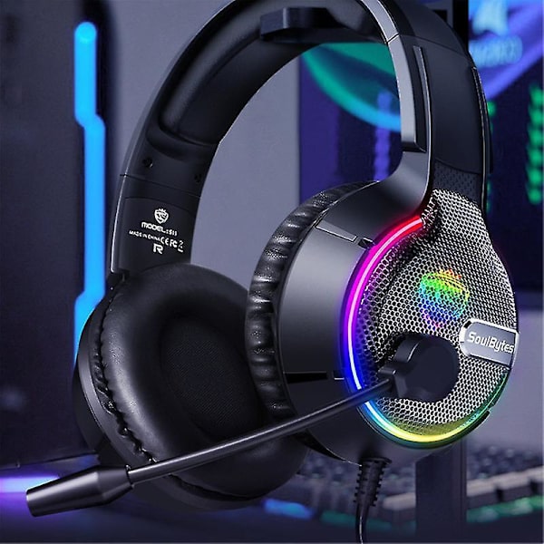 Sopii Ps5, Ps4 langattomille peli kuulokkeille mikrofonilla