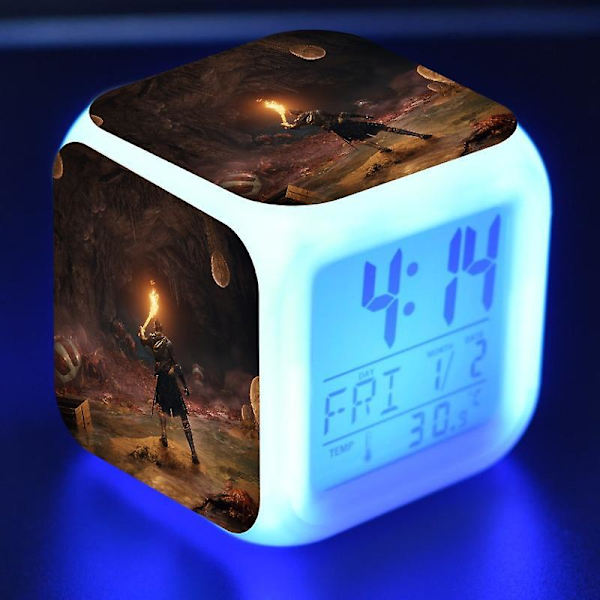 Antikk Ring, Eldre Ring, Eldon Ring LED Lysende Vekkerklokke-stil 3