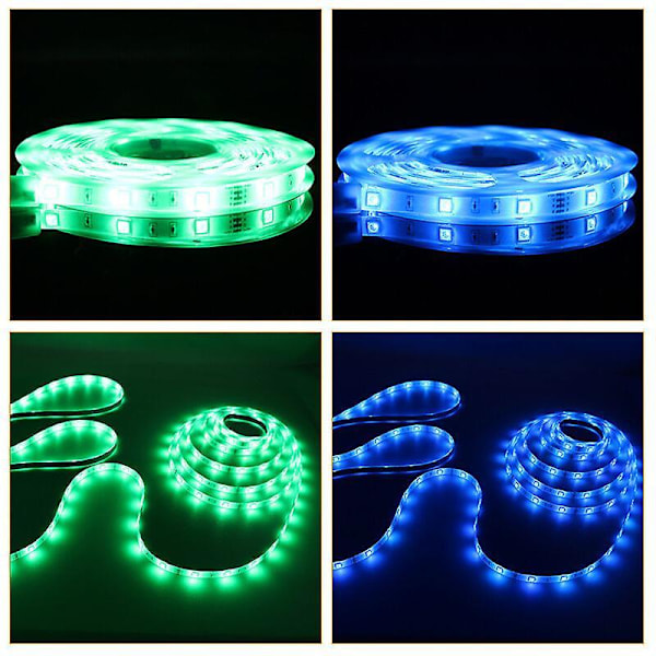App-gesteuertes Led-streifenlicht, 5050 Rgb-led-streifenlicht Mit Fernbedienung, Synchronisieren Mit Musikrhythmus Und Timer-funktion, Led-band Fr Sch