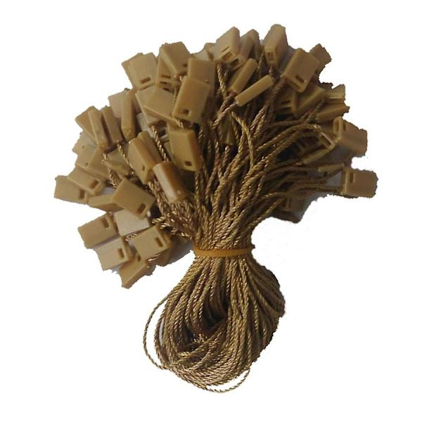 100pcs Nylon String Hang Tag Fasteners Gold 100 pcs