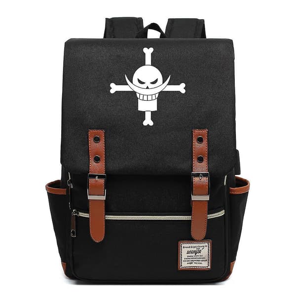 One Piece Luffy White Beard Luo Junior Student Schoolbag USB Color-20