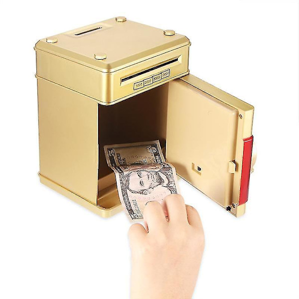 Electronic Piggy Bank Safe Box Money Boxes For Children Digital Coins Cash Saving Safe Gold
