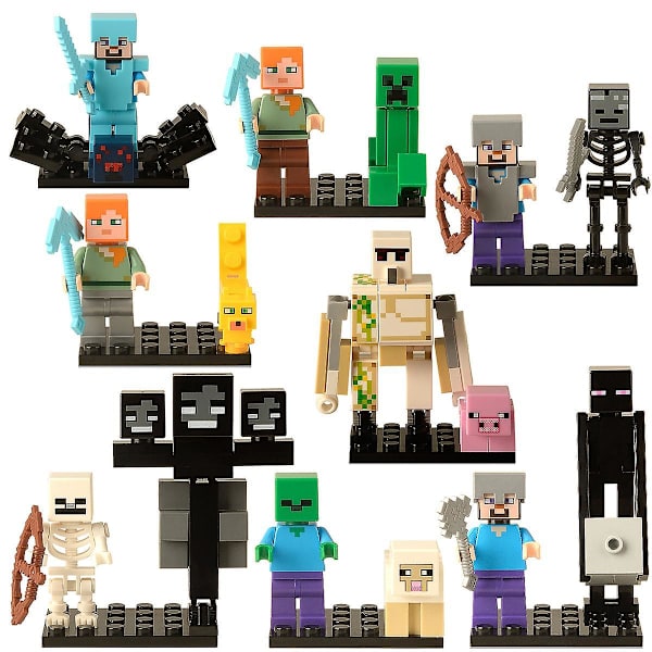 8 stk. Figursæt Actionfigur Minifigurer Børnelegetøj Fødselsdagsfestgaver Til Voksne Og Børn Drenge Piger