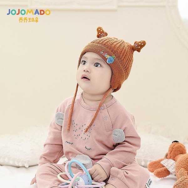 Kids Baby Hat Soft Warm Cable Knit Beanie Toddler Girl Fall Winter Hats Blue Brown