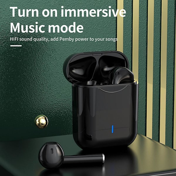 Bt 5.0 Trådløse Hovedtelefoner Hifi In-ear Ørepropper Telefonopkaldsbesvarelse Til Sport Spil Pink