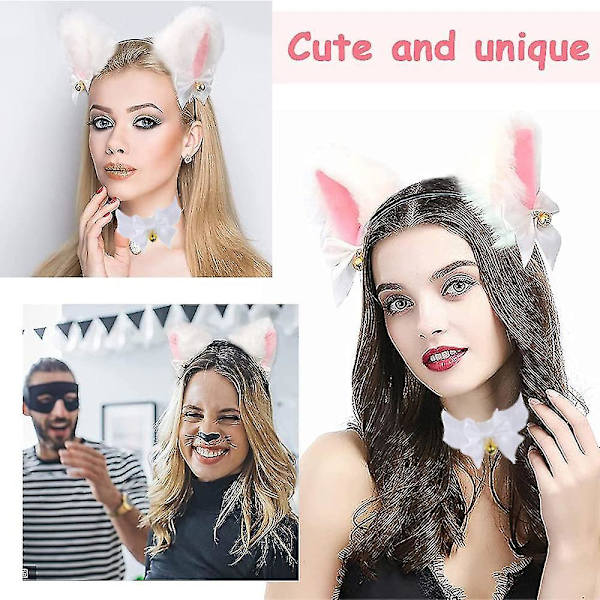 Kissa Kettu Tekoturkis Korvat Panta Hiusvanne Halloween Cosplay Style 2