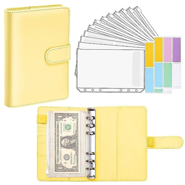 Budget Planner Kontant Binder Kuvert Yellow-14pcs