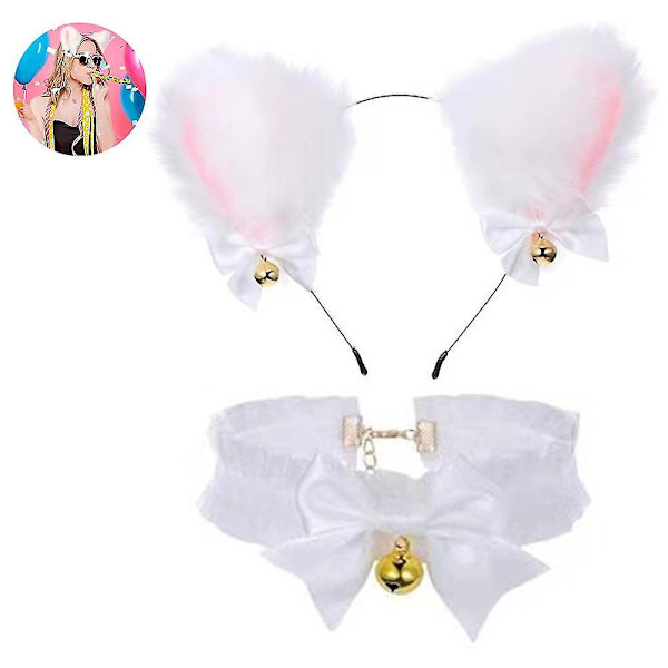 Kissa Kettu Tekoturkis Korvat Panta Hiusvanne Halloween Cosplay Style 2