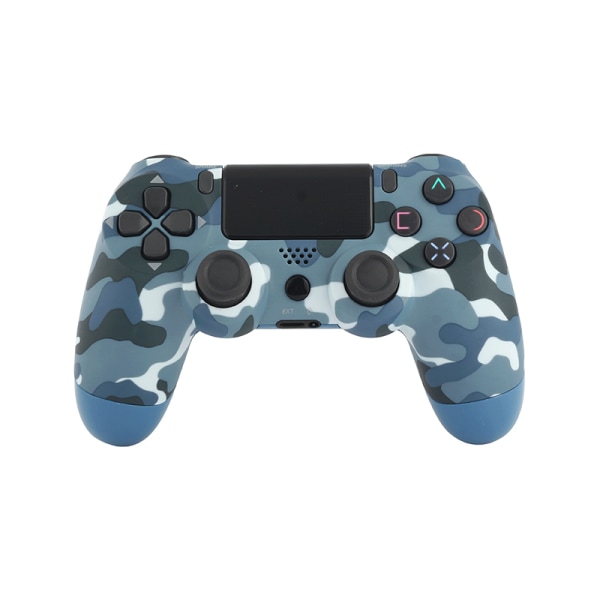 Wireless Game Controller Compatible With Ps4/ Slim/pro Console Blue Camouflage