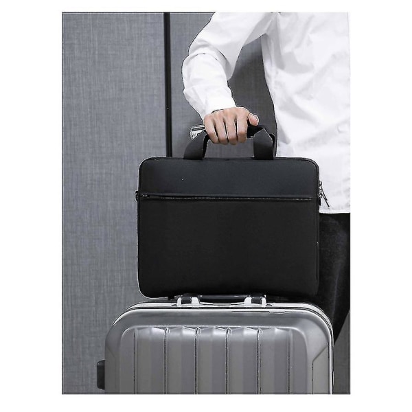 Laptop Taske Sleeve Skuldertaske Håndtaske 15.6 Tommer Black