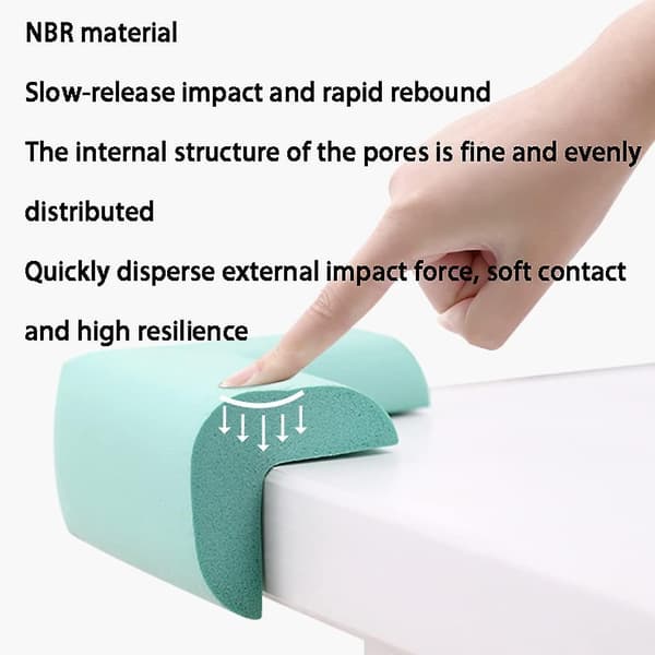10pcs Anti-collision Corner Children's Home Baby Anti-collision Table Corner Protectivebrown