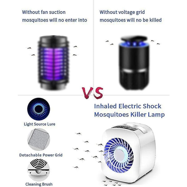 Electric Fly Killer Mosquito Killer Lamp Bug Zapper High Voltage Electronic With Uv Lamp Light-control Insect