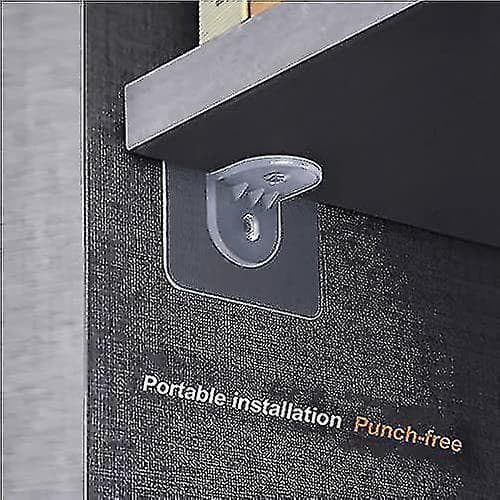 A Pack Of 12 Shelf Brackets Shelf Bracket Self-adhesive Brackets For Shelf Wardrobe Glass Bracket Shelf Storage Rack