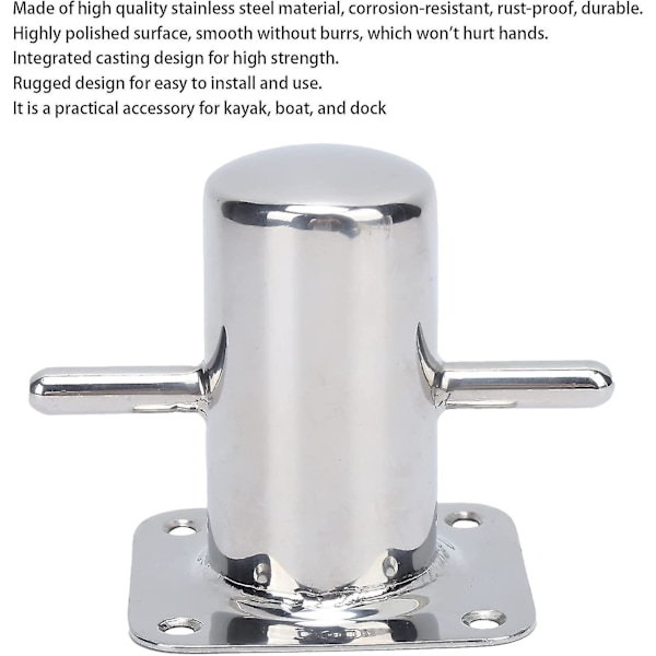 Boat Mooring Cross Mooring Bollard Boat Dock Cleat Single Mooring Hardware Accessory