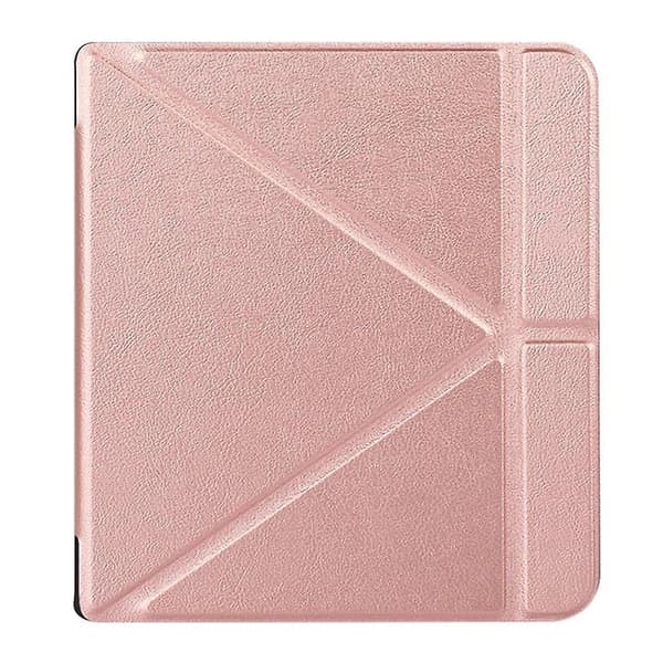 Ultra Slim Protective Case Convenient Stand & Sleep/ Wake Cover For Kobo Libra Rose gold