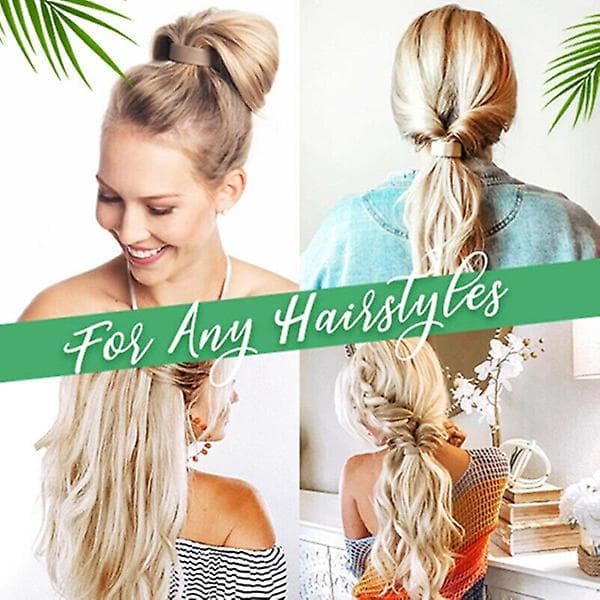 Silicone Hair Tie Elastic Bands Ponytail Holder Multifunction Foldable Hair Accessories Coffee