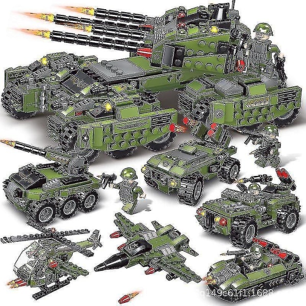 Construction Toy Set Military Transport Tank Car Toy Set Creative Army Play
