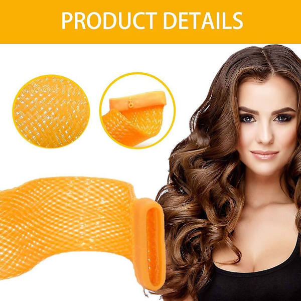Hår Curlers Spiral Varmefrit Hår Curlers Ruller Diy Magiske Hår Curlers Med Styling Krog Til Hjemmebrug 30PCS 65CM