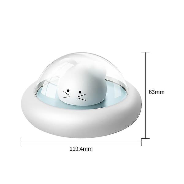 Ufo Space Mouse LED Nattlampe USB Sengelampe Oppladbar Blue
