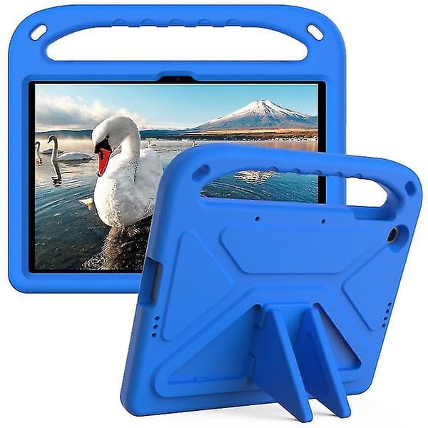 For Huawei Enjoy Tablet 2 / Matepad T10 / T10s Portable Handle Eva Shockproof Anti Falling Protective Case With Triangle Holder Blue
