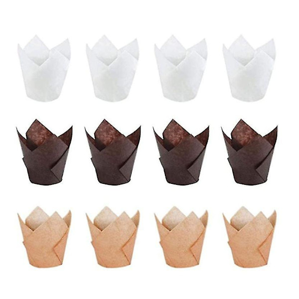 150 Stykker Muffinforme Papir Tulipanforme Bageforme Cupcakeforme