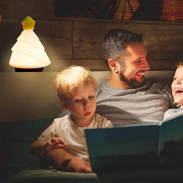 Cute Tree Night Lights For Kidssoft Silicone Night Light With TimerUSB rechargeable