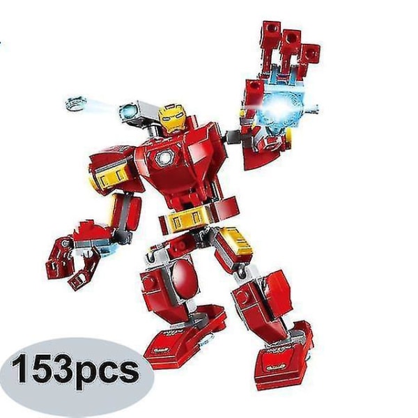 12cm Disney Avengers Iron Man Assembled Building Block Toys