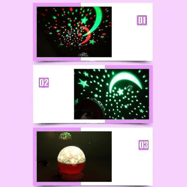 Black Led Starry Sky Projection Lamp Rotating Projection Lamp Usb Power Supply