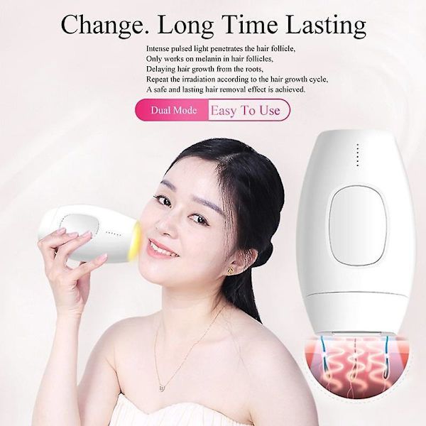IPL Hårfjerning Laser Epilator Ansigts Hårfjerner Krops Epilator Laser Threading Maskine Ben Depilationsenhed White