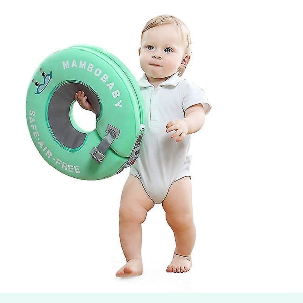Sommer Ikke-oppustelig Sød Spædbarn Svømmetræner Baby Hals Svømmering Flydende Blue M