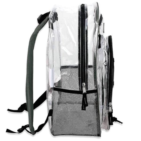 Large Heavy Duty Clear Backpack - Transparent Pvc Concert Freeze-proof See Through Bookbag With Adjustable Straps For Work,security Check, Sporting Ev