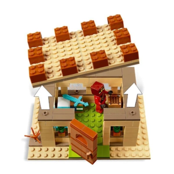 Building Blocks The Illager Raid Model Bricks Sets Gifts Toys For Children Kids Boys Girls