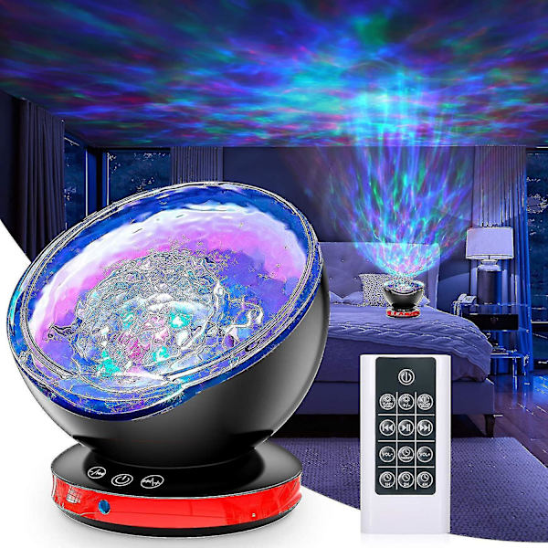 Led Projector Lamp, Kids Ocean Waves Projector Night Light With Remote Control - Ssxjv