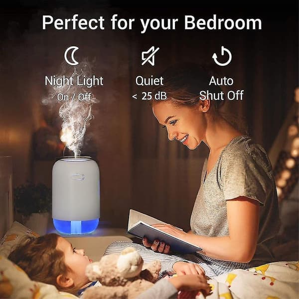 Luftfugter Genopladelig Æterisk Olie Diffuser Usb Ultralyd Luftfugter Fogger|luftfugtere