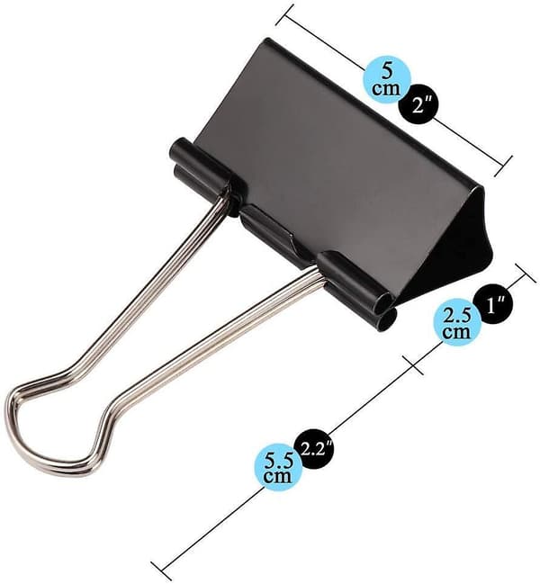 10 stk. Ekstra Store Papirclips 5 cm Bredde Til Kontor