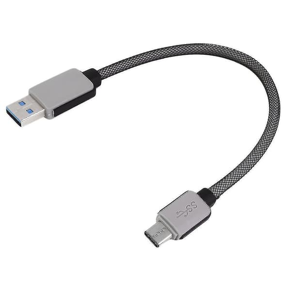 0,2 m Flettet USB 3.1 til USB Type-C USB Data Synkroniserings- og Opladningskabel til Telefon